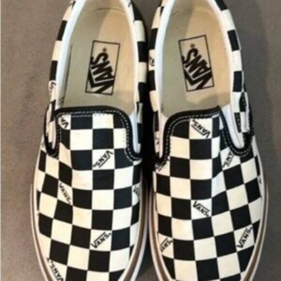 VANS Era Stacked Checkerboard Slip On Canvas Shoes - Picture 6 of 7